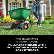 Turf Builder EdgeGuard DLX Broadcast Spreader 15,000 sq. ft.