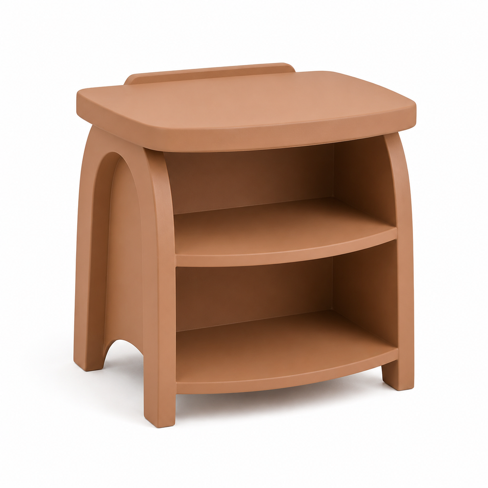 Arch-Stack Storage Stool - Muted Clay