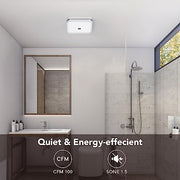 OREiN Bathroom Exhaust Fan with Light, 26W Bathroom Fan with LED Light