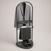 Halo Bedroom Valet Stand - Charcoal