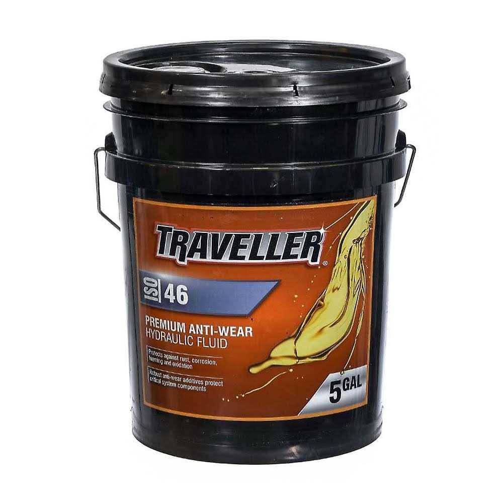 Traveller T806325 ISO 46 Premium Anti-wear Fluid Hydraulic Oil - 5 Gallon