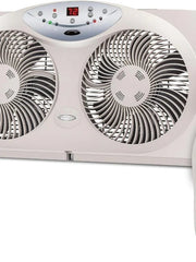 2025 Bionaire 8.5′′ Twin Window Fan with Reversible Airflow  3 Speeds  Remote Control