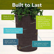 Good Ideas IMP - D50 - DAR Impressions Downton Rain Saver Rain Barrel, 50 Gallon, Dark Granite