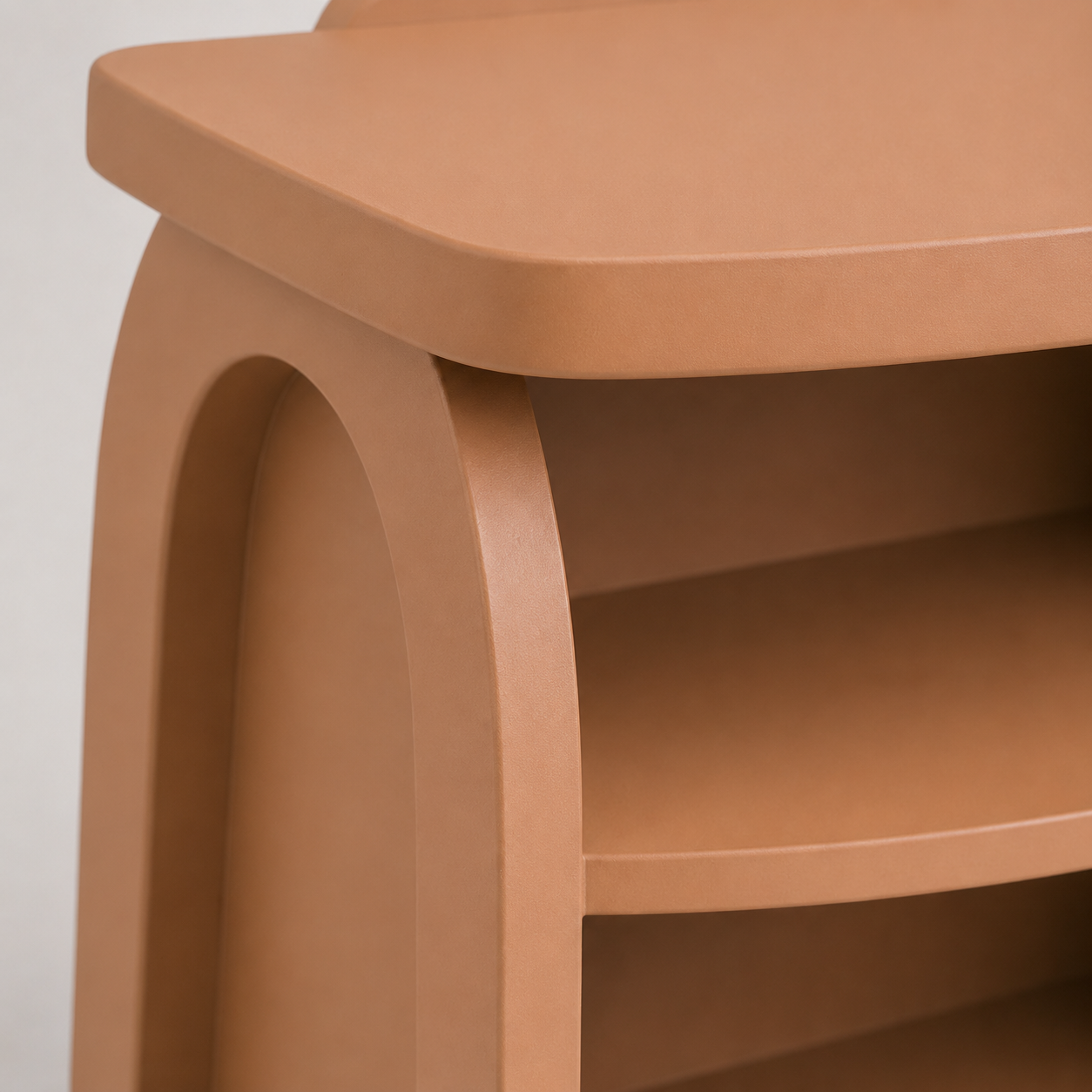 Arch-Stack Storage Stool - Muted Clay