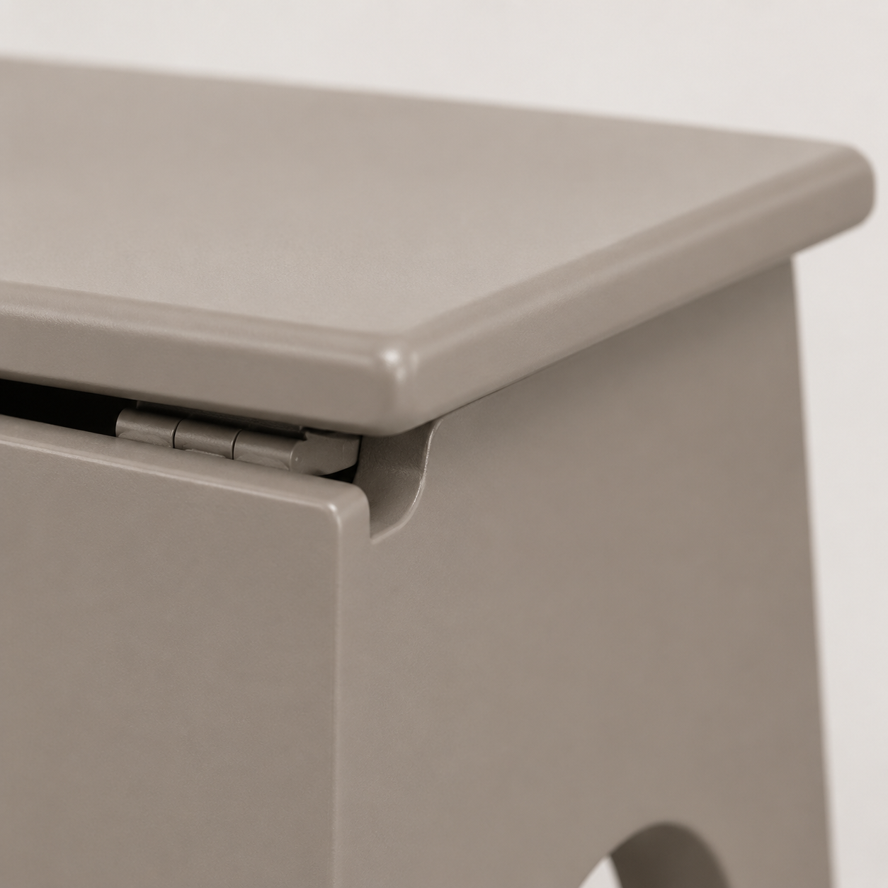 Lift-Ledge Entryway Storage Bench - Warm Taupe