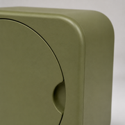 Orbit-Door Compact Storage Cabinet - Olive Green
