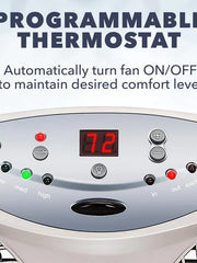 2025 Bionaire 8.5′′ Twin Window Fan with Reversible Airflow  3 Speeds  Remote Control