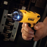 8V MAX Cordless Gyroscopic Screwdriver with Adjustable Handle. (2) 1.0Ah Batteries. Charger. and Bag