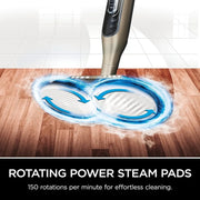 Shark Steam & Scrub Mop, Gold – 3 Steam Modes, LED Headlights, 4 Washable Pads, For Sealed Hard Floors