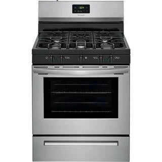 Frigidaire 30 in. 5 Burner Freestanding Gas Range in Stainless Steel FCRG3052AS