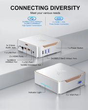 KAMRUI GK3Plus Mini PC, 16GB RAM, 512GB M.2 SSD Mini Computer