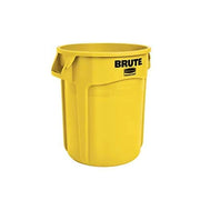 Yellow Heavy-Duty Trash/Garbage Can, (Pack of 6)