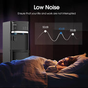 Self-Cleaning Water Dispenser with Ice Maker, Bottom Load, Black