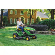 John Deere S100 ride-on lawnmower, 107 cm (42 inch) cutting width C 17.5 hp petrol hydrostatic drive