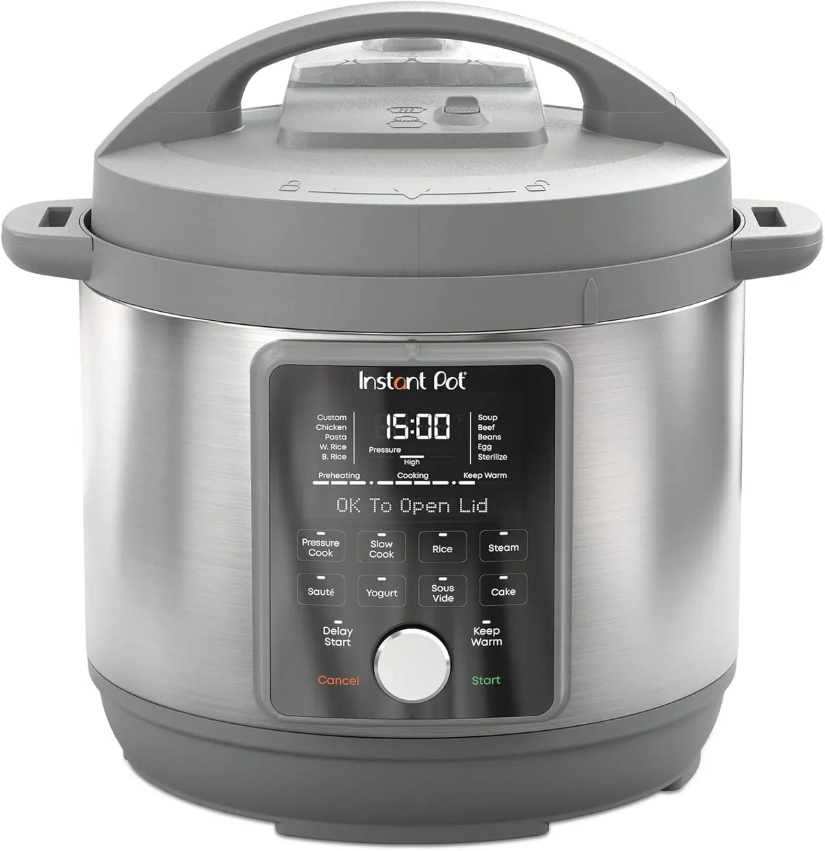 Instant Pot, 8-Quart Quiet 9-in-1 Electric Pressure Cooker Stainless Steel