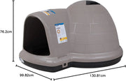 Petmate Indigo Dog House (Igloo Dog House, Made in USA with 90% Recycled Materials, All Weather Protection Pet Shelter) for XL Dogs 90 to 125 pounds, Made in USA