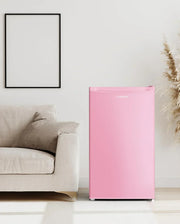 Upstreman 3.2 Cu.Ft Mini Fridge Freezer Single Door Fridge Dorm Fridge Adjustable Thermostat