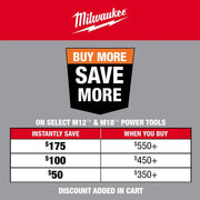 Milwaukee M12 FUEL 3/8′′ Cordless Brushless Stubby Impact Wrench, 250 ft lbs Torque, Tool Only