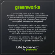 Greenworks 60V 21" Push Lawn Mower + (1) 5.0 Ah Battery & Charger 2546502