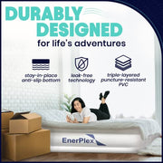 EnerPlex Queen Air Mattress with Built-in Pump - 16 Inch Double Height Inflatable Mattress for Camping