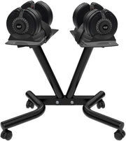 Dumbbell Stand Fitness Dial Dumbbell Rack with Adjustable Belt for Home Gym Set