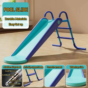 Pool Slide Inflatable Swimming Water Slide, Summer Swimming Pool Supplies Universal Trampoline Ladder Backyard Slide Home Playground Equipment