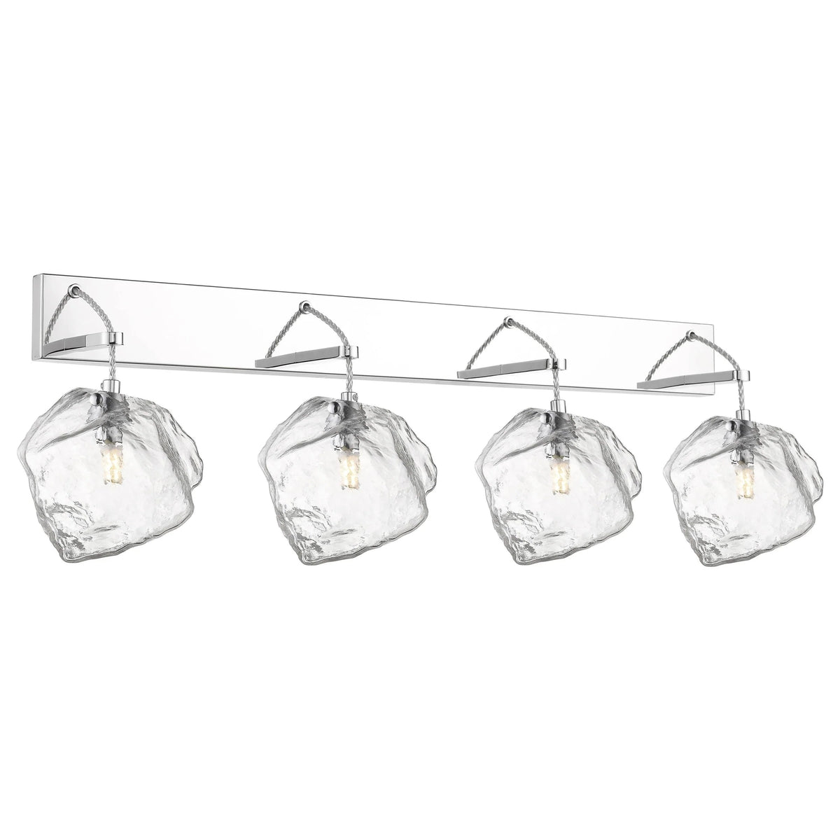 63131LED'sP-MSS/CLR 4 Light Wall / Vanity in Mirrored
