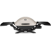 Weber Q 2200 Portable Gas Grill, 1-Burner, Titanium, 12,000 BTU, 280 sq in Cooking Area