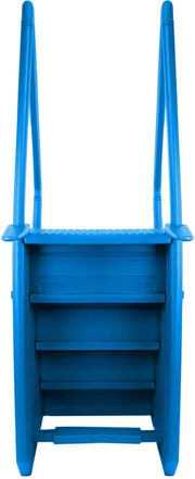 Select Anti-Slip in-Pool Steps | Gray | for Above Ground Swimming Pools | Can Mount to Decks 48" to 54" H | Safety Stairs Capacity Up to 300 lbs