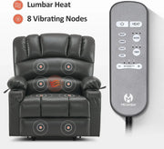Heated Lift Recliner for Seniors with USB & Cup Holders