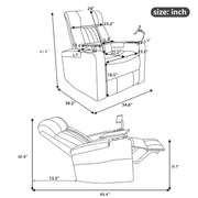 Multifunctional 270 Swivel Home Theater Power Recliner
