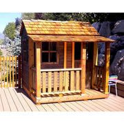 Outdoor Living Today Little Squirt 6 ft. Cedar Playhouse with Windows and Dutch Door