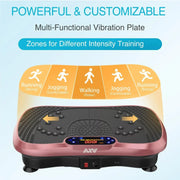 Vibration Plate Fitness Platform Exercise Machine Vibrating Lymphatic Drainage Shaking Full Body Shaker Workout Vibrate Stand Shake Board Sport Gym for Weight Loss Fat Burner for Women Men