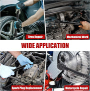 1-Inch Drive Click Torque Wrench, Dual-Scale Adjustable Torque Wrench Set with a Hex Key 200-1000ft.lb / 271-1356.7Nm