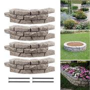 RTS Home Accents Rock Lock Raised Garden Bed Curved Rock (Pack of 4)