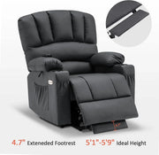 Heated Lift Recliner for Seniors with USB & Cup Holders