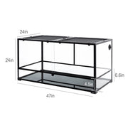 REPTIZOO 120-Gallon Extra Large Reptile Terrarium