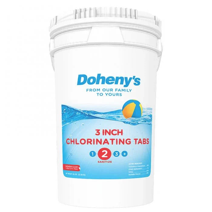 Doheny's 3 in Chlorine Tabs, 50 lb