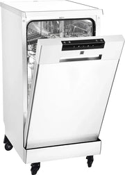 Portable Dishwasher, 18in Wide, 8 Place Settings Capacity, White