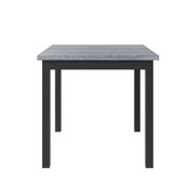 5 Piece Counter Height Dining Set, Wood Dining Table Set with Rectangle Table and 4 Upholstered High Back Chairs