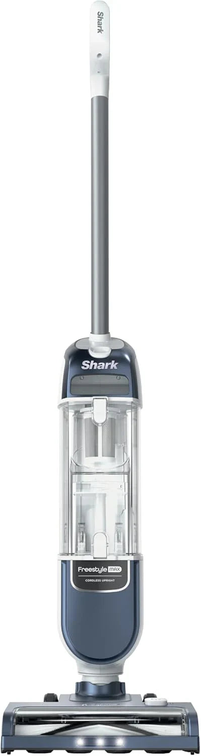 Shark Freestyle Max Cordless Upright Vacuum, Multi-Surface Cleaning, Lightweight, Easy Maintenance, with Large Dust Cup and 2-Speed Brushroll, LED Headlights, Nordic Blue, SV2002