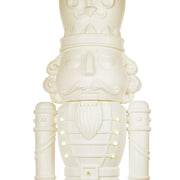 Holiday Time Animated White Nutcracker Blow Mold, 75-Inch, LED Lights & Music, Christmas Decoration