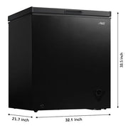 Arctic King 7 cu ft Chest Freezer, Black