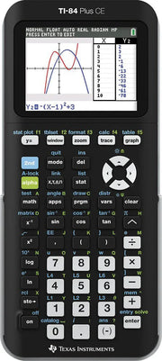 Texas Instruments TI - 84 Plus CE Graphing Calculator, Matte Black