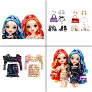 Rainbow High, Special Edition Twin (2-Pack) Fashion Dolls, Laurel & Holly De'Vious
