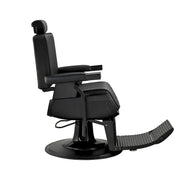 JAXSON Heavy Duty Barber Chair Reclining Hydraulic Barbershop Chair, Black Frame