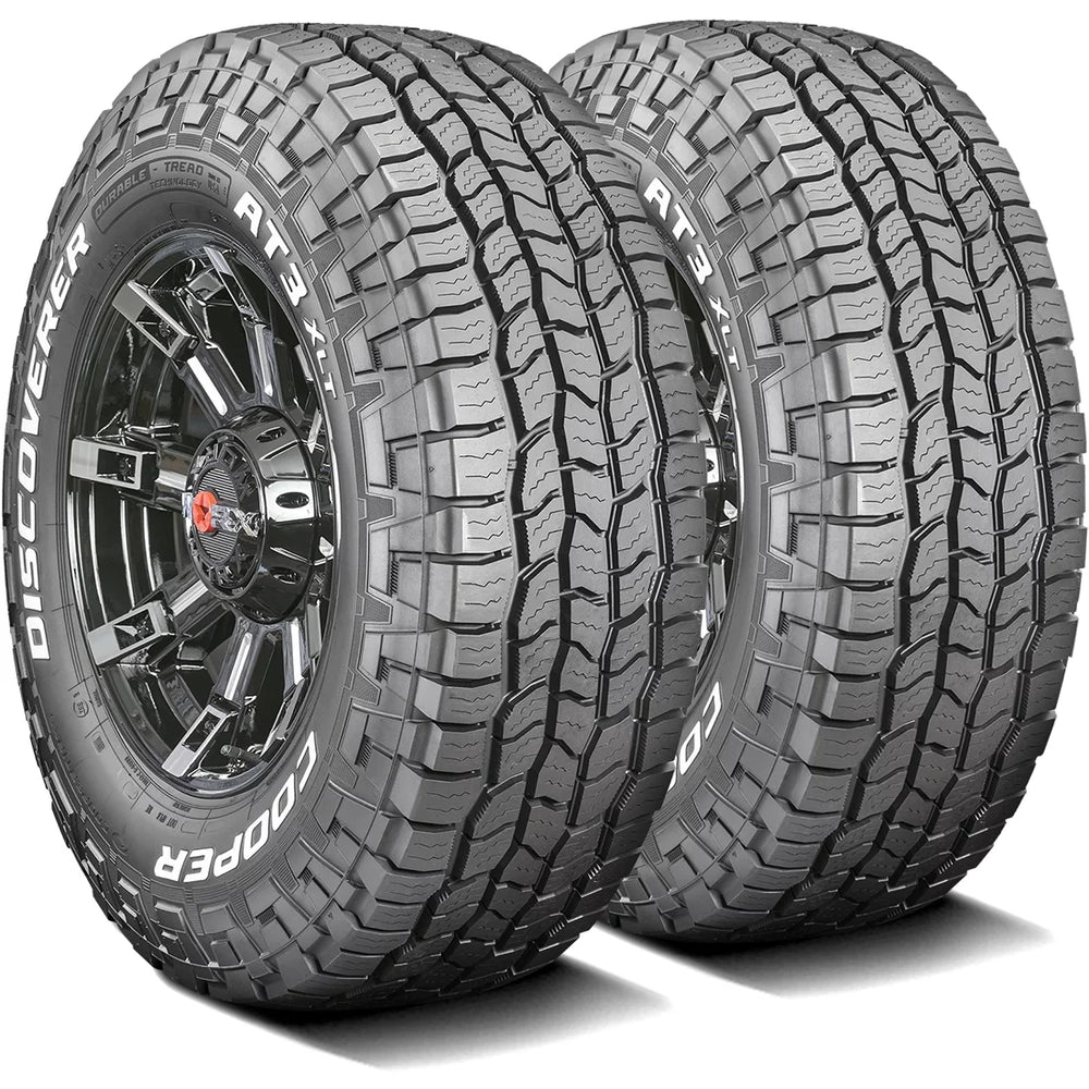 Cooper Discoverer AT3 XLT All Terrain Tires 285/75R16 10 Ply E – Fits Light Trucks & Hummer H3 Models