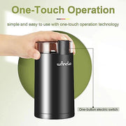 Wancle Electric Coffee Grinder, Quiet Spice Grinder, One Touch Coffee Mill for Beans