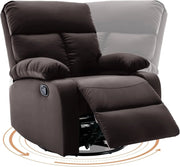 Small Swivel Rocker Recliner Chair for Compact Spaces