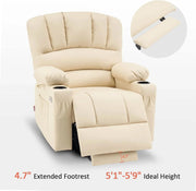 Heated Lift Recliner for Seniors with USB & Cup Holders